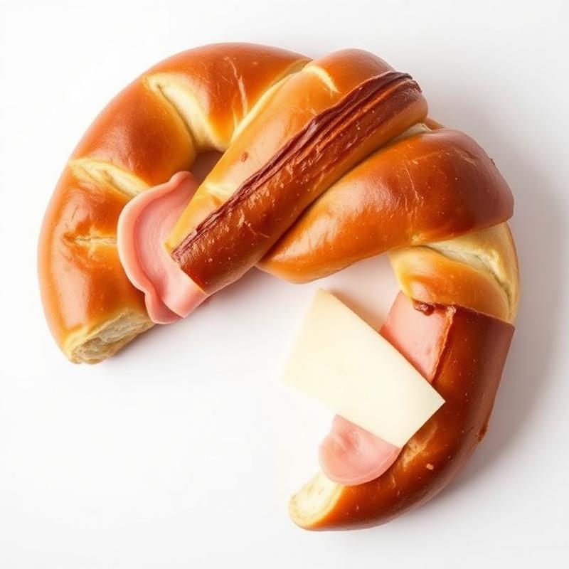 Riesenbrezel · Schinken & Bergkäse