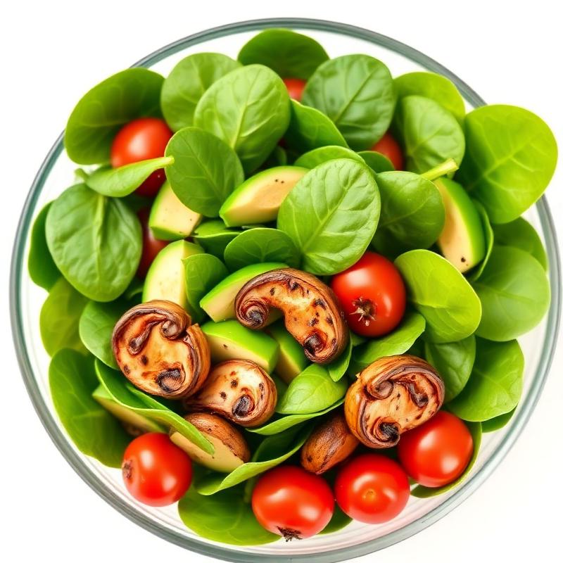 Spinatsalat mit Avocado